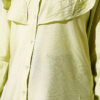 Ruffled Collar Cuffed Button-Up Shirt Hazel - Imagen 4