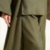 Two-Piece Set with Side Panel Details Khaki - Imagen 4