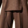 Two-Piece Set with Side Panel Details Brown – Bild 4
