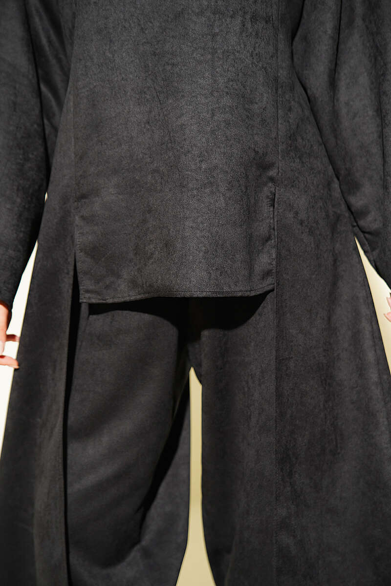 Two-Piece Set with Side Panel Details Black - Afbeelding 4