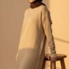 Side Slit Soft Long Knit Tunic Latte