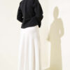 Side Tied Short Shirt Black - immagine 3
