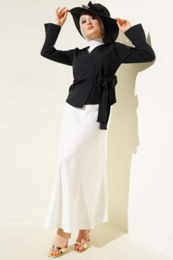 Alternative view of Side Tied Short Shirt Black
