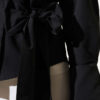Side Tied Short Shirt Black - immagine 4
