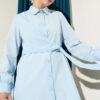 Side Tied Tunic Baby Blue