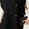 Side Snap Sweater Black – Image 4