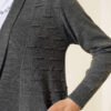 Side-Seamed Tied Cardigan Smoke - الصورة 4