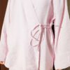 Side Tie Kimono Two-Piece Set Pink - Image 4