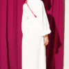 Batwing Sleeve Textured Dress Ecru - Image 3