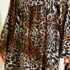 Batwing Sleeve Viscose Top Leopard - Image 4