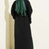 Batwing Sleeve Two-Piece Set Black - الصورة 3