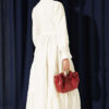 ⁦Half-Button Waist Tied French Terry Dress Ecru⁩ - الصورة ⁦3⁩