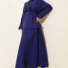 Belted Skirt Set Navy Blue - immagine 6