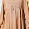 Half Button Oversized Dress Latte - immagine 4