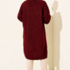 Textured Stripe Knit Cardigan Burgundy – Bild 3