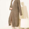 Textured Stripe Knit Cardigan Bronze – Bild 2