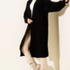 Textured Stripe Knit Cardigan Black - Afbeelding 2