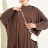 Split-Detail Two-Piece Knit Set Brown - Afbeelding 2