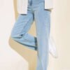 High Waist Palazzo Pants Light Khaki