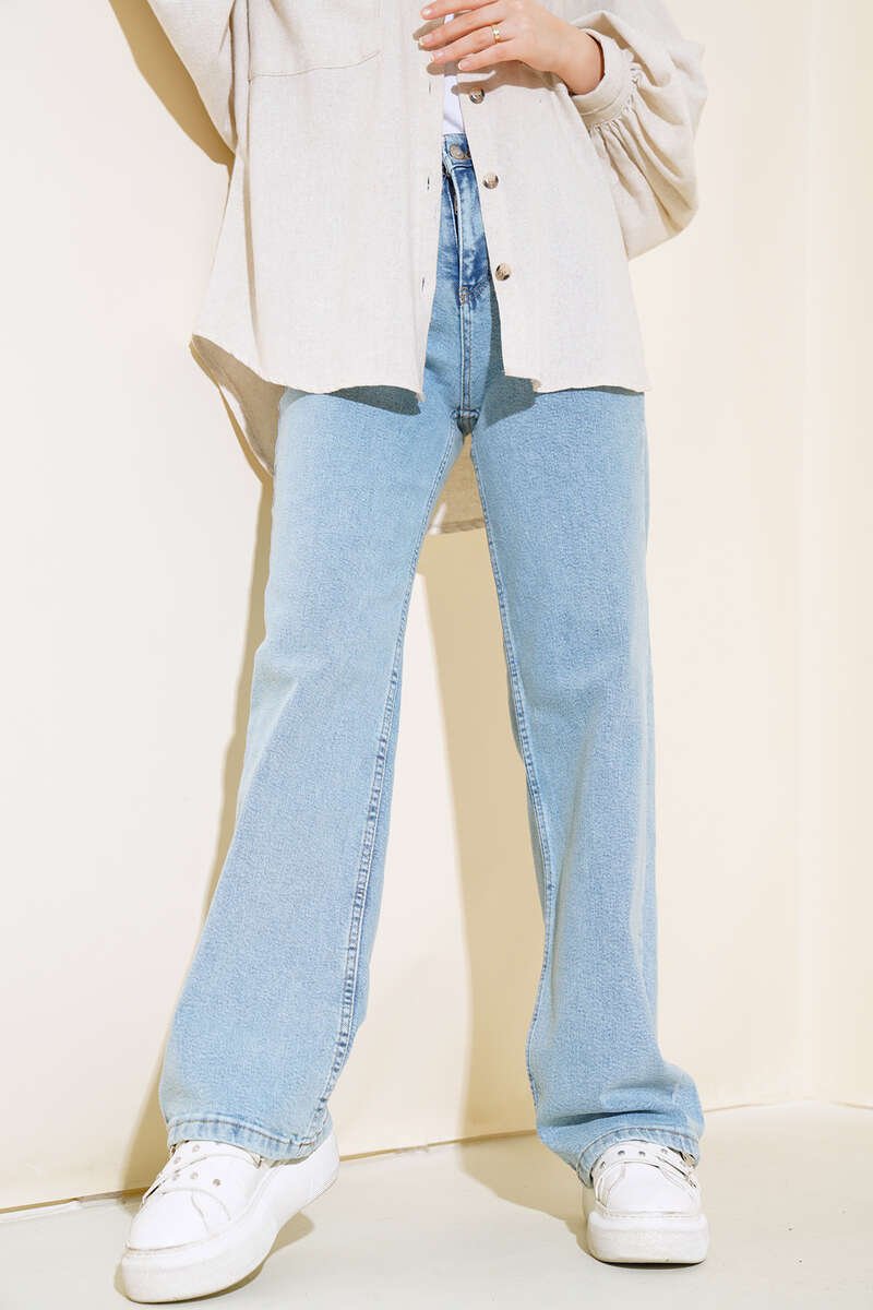 High Waist Palazzo Pants Light Khaki - immagine 2
