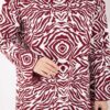 Zebra Print Knitted Sweater Burgundy – Bild 4