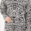 Zebra Print Knitted Sweater Ecru - Image 4