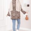 Zebra Print Knitted Sweater Brown – Image 4