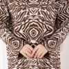 Zebra Print Knitted Sweater Brown – Image 3