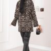 Zebra Print Knitted Sweater Black - Image 5