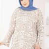 Zebra Print Knitted Sweater Mink - Image 2