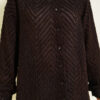 Fringed Loose Shirt Dark Brown - immagine 4