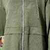 Chain-Detailed Zip-Up French Terry Two-Piece Set Khaki - Imagen 4