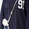 Printed French terry long tunic Navy Blue – Image 4