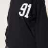 Printed French terry long tunic Black – Image 4