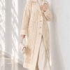 Textured Button-Detail Knit Cardigan Beige – Bild 3