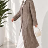 Textured Button-Detail Knit Cardigan Mink - Afbeelding 2