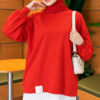 Pleated Tunic Red - Afbeelding 3
