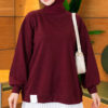 Pleated Tunic Plum