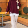 Pleated Tunic Plum - Afbeelding 2