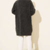 Asymmetrical Embossed Striped Knit Tunic Smoke – Image 3