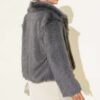 Lined Fur Coat Smoke - Imagen 3