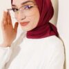 Aya Series Thin Cotton Scarf Cherry - Afbeelding 2