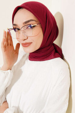 Alternative view of Aya Series Thin Cotton Scarf Cherry