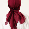 Aya Series Thin Cotton Scarf Cherry - Afbeelding 3