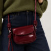 Adjustable Knot Strap Mini Bag Burgundy