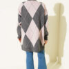 Basic Knit Tunic with Baklava Pattern Smoke - immagine 3
