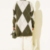 Basic Knit Tunic with Baklava Pattern Khaki - Afbeelding 3