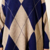 Basic Knit Tunic with Baklava Pattern Saxon Blue - immagine 4