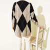 Basic Knit Tunic with Baklava Pattern Mink - Afbeelding 3