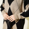 Basic Knit Tunic with Baklava Pattern Mink - Afbeelding 4
